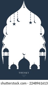 ramadan kareem background banner vector set with luxury ornament ramadan eid mubarak background