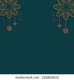 ramadan kareem background banner vector set with luxury ornament ramadan eid mubarak background