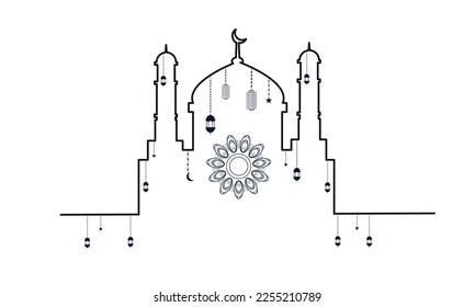 ramadan kareem background banner vector set with luxury ornament ramadan eid mubarak background