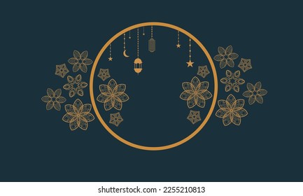 ramadan kareem background banner vector set with luxury ornament ramadan eid mubarak background