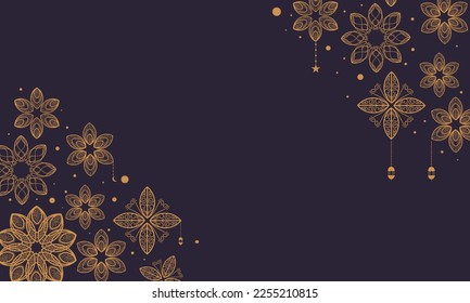 ramadan kareem Hintergrund Banner-Vektorset mit luxuriösem Ornament Rmadan eid mubarak Hintergrund