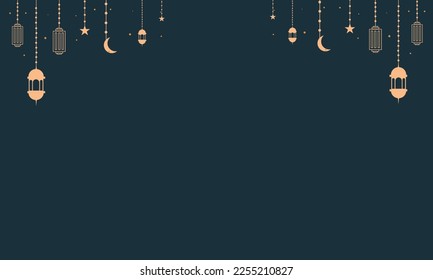 ramadan kareem Hintergrund Banner-Vektorset mit luxuriösem Ornament Rmadan eid mubarak Hintergrund