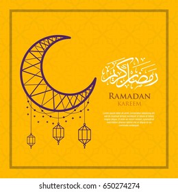 ramadan kareem background banner vector illustration
