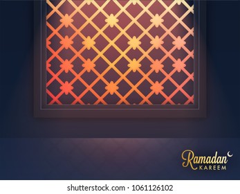 Ramadan Kareem background with beautiful window.