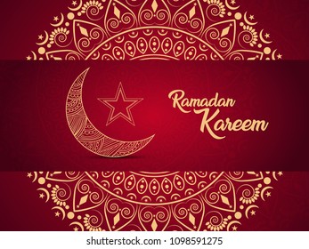 Ramadan Kareem background with design