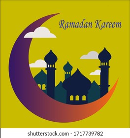 Ramadan kareem background design concept