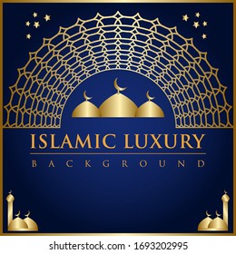 Ramadan Kareem Hintergrund Design für Grußkarte. Vektorillustration-Illustration islamischer Hintergrund mit Vektorillustration von Stern und Monden