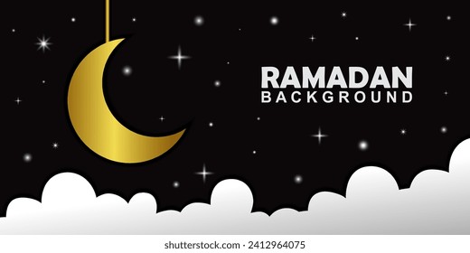 Diseño de fondo de Ramadan Kareem. Tarjetas de felicitación, pancartas, afiches. Ilustración vectorial.