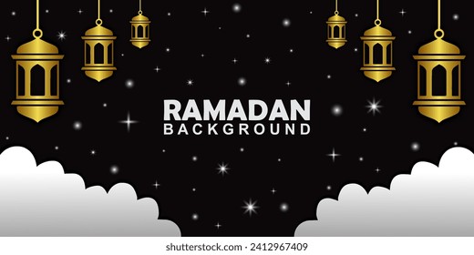 Ramadan Kareem Background Design. Greeting Cards, Banners, Posters. Vector Illustration.
