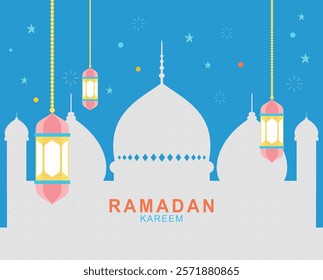 Ramadan kareem background design, modern islamic banner collection, arabic, ied mubarak celebration, poster, flyer, advertising illustration design vector