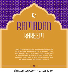 Ramadan Kareem Background Design Template for your business, social media, ramadan party, if tar party