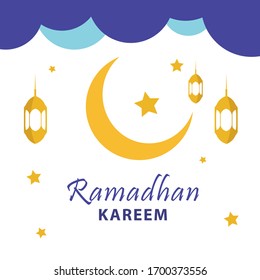 Ramadan kareem. Background design template. vector illustration.