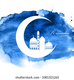 Ramadan Kareem Background Design. Vector Illustration EPS10