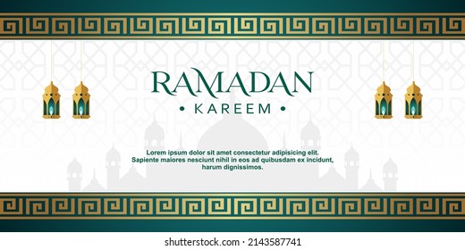 
Ramadan Kareem Background Design. Vector illustration for greeting cards, posters and banners.