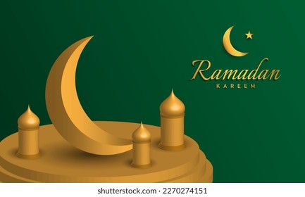 Ramadan Kareem Background Design. Vector Illustration.
