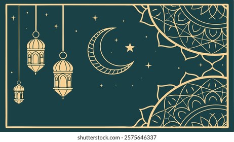 Ramadan Kareem background design vector illustration