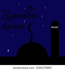 Ramadan kareem background design. Vector illustration