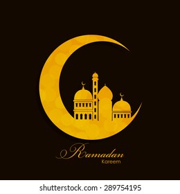 Ramadan Kareem Background Design. Vector Illustration EPS10