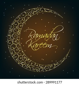 Ramadan Kareem Background Design. Vector Illustration EPS10