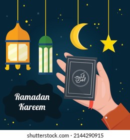 ramadan kareem background flat design