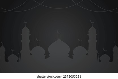 Ramadan kareem background flat design. Vector Illustration.