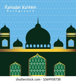 Ramadan kareem background and greeting card
