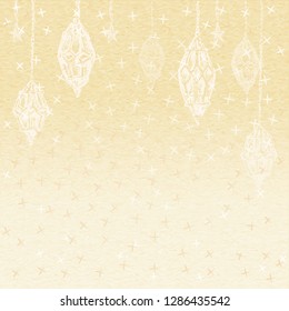 Ramadan Kareem background. Greeting card, banner, poster for Ramadan - islamic blessed month.