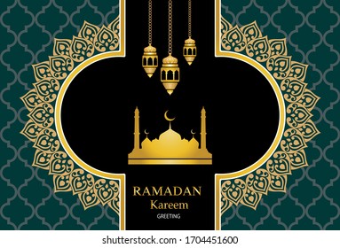 Ramadan Kareem Background for greeting card or web background. EPS10 Illustration.