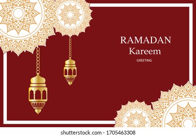 Ramadan Kareem Background for greeting card or web background. EPS10 Illustration.