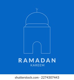 Ramadan Kareem background for greeting card