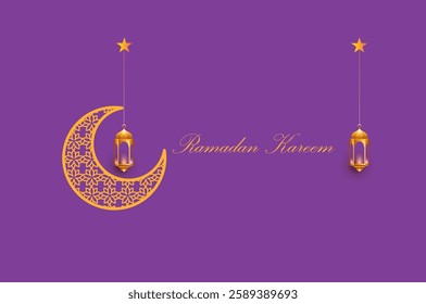 Ramadan kareem background and icon design