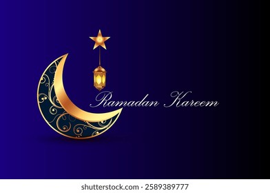 Ramadan kareem background and icon design