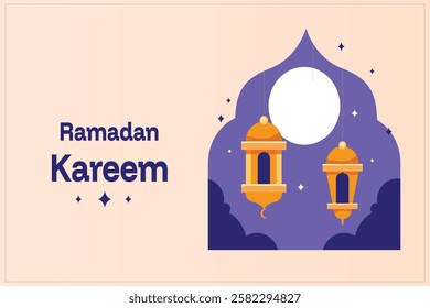 Ramadan Kareem background. Ramadan Kareem illustration.