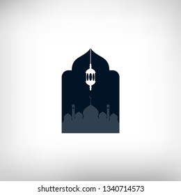 Ramadan kareem background, illustration with mosque dome. EPS 10 - vector