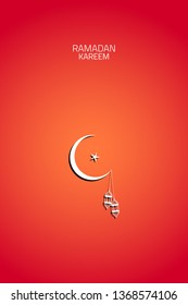 Ramadan kareem background, illustration. Vector. - Vector