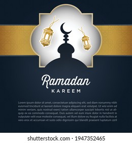 Ramadan kareem background. Illustration vector graphic of good for greeting card, poster, flyer and template