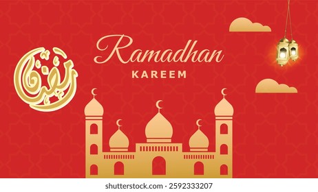 Ramadan kareem background Islamic Celebration Card
