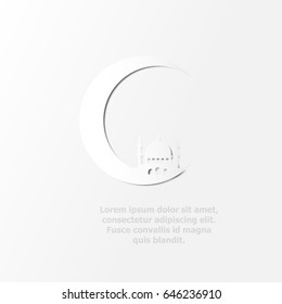 Ramadan Kareem background for Islamic Holy Month celebration