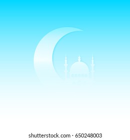 Ramadan Kareem background for Islamic Holy Month celebration