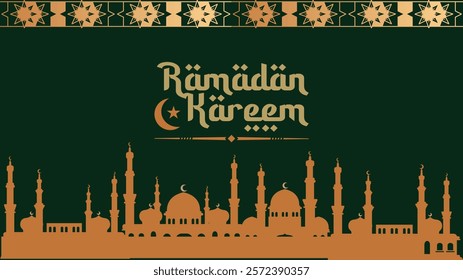 Ramadan kareem background, islamic, muslim, banner design.