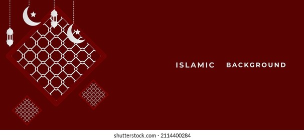 Ramadan Kareem Background. Islamic Background, Muslims greeting card, invitation, poster, banner, and Copy space area. Suitable to be placed on content with that theme.
