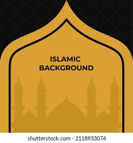 Ramadan Kareem Background. Islamic Background, Muslims greeting card, invitation, poster, banner, and Copy space area. Suitable to be placed on content with that theme.