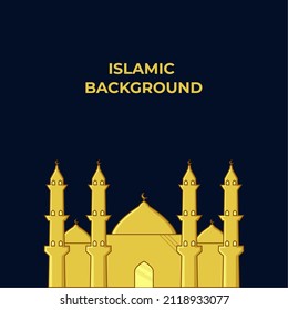 Ramadan Kareem Background. Islamic Background, Muslims greeting card, invitation, poster, banner, and Copy space area. Suitable to be placed on content with that theme.