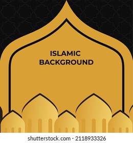 Ramadan Kareem Background. Islamic Background, Muslims greeting card, invitation, poster, banner, and Copy space area. Suitable to be placed on content with that theme.