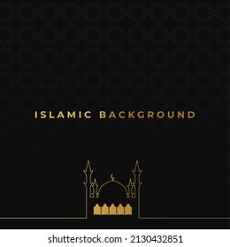 Ramadan Kareem Background. Islamic Background, Muslims greeting card, invitation, poster, banner, and Copy space area. Suitable to be placed on content with that theme.