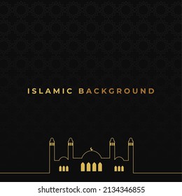 Ramadan Kareem Background. Islamic Background, Muslims greeting card, invitation, poster, banner, and Copy space area. Suitable to be placed on content with that theme.