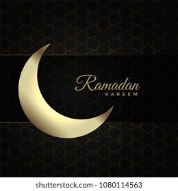 ramadan kareem background with moon