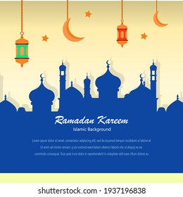 ramadan kareem background pattern arabic lanterns