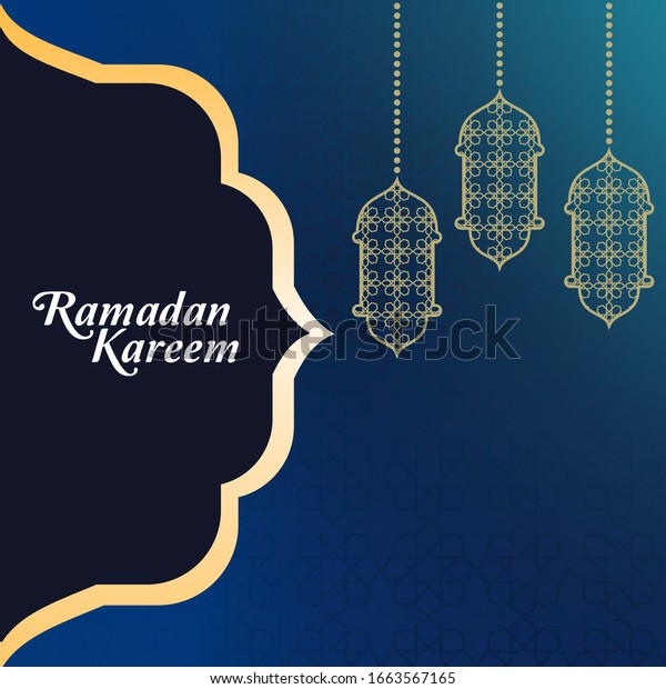 Ramadan Kareem Ramadan Background Ramadhan Kareem Stock Vector Royalty Free 1663567165