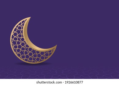 Ramadan Kareem Background With Realistic Style. Vector Illustration